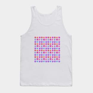 Colorful retro circles pattern design Tank Top